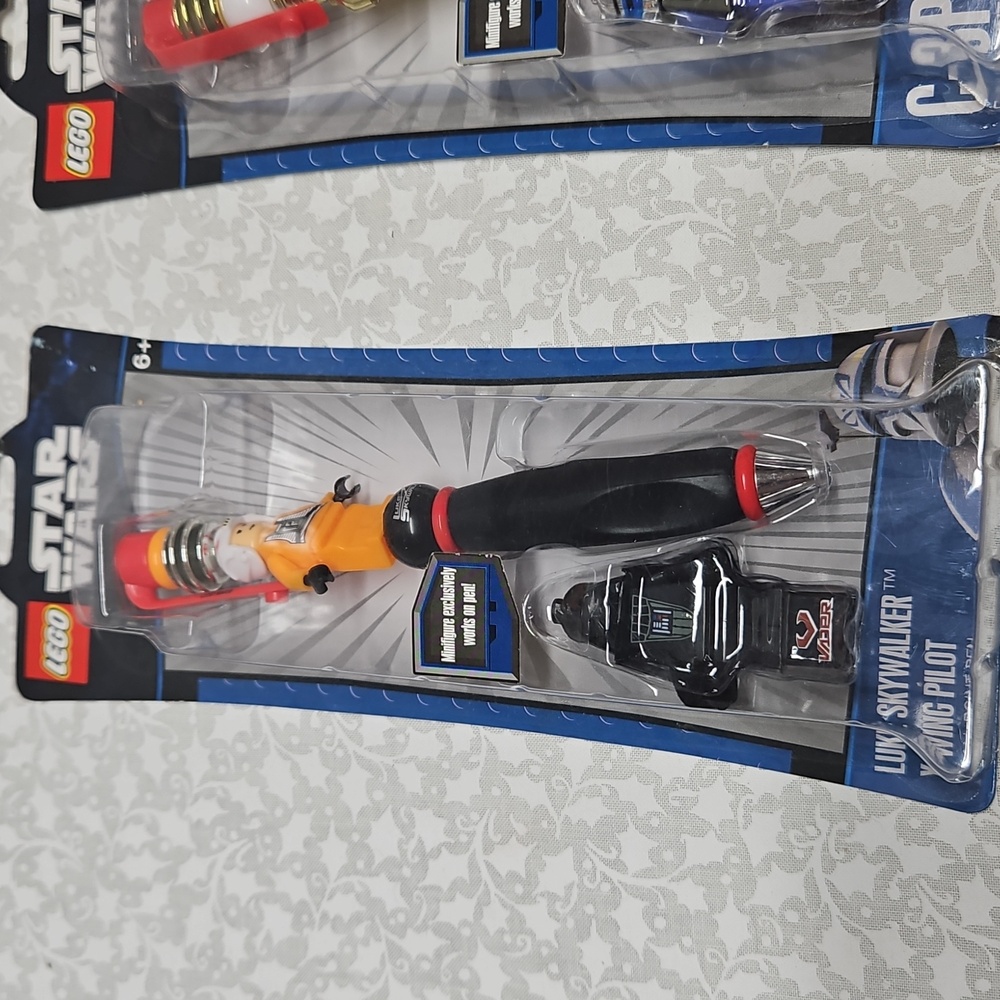 2010 Lego Star Wars Luke Skywalker & C-3PO Ball Point Pen Lot - Picture 3 of 8